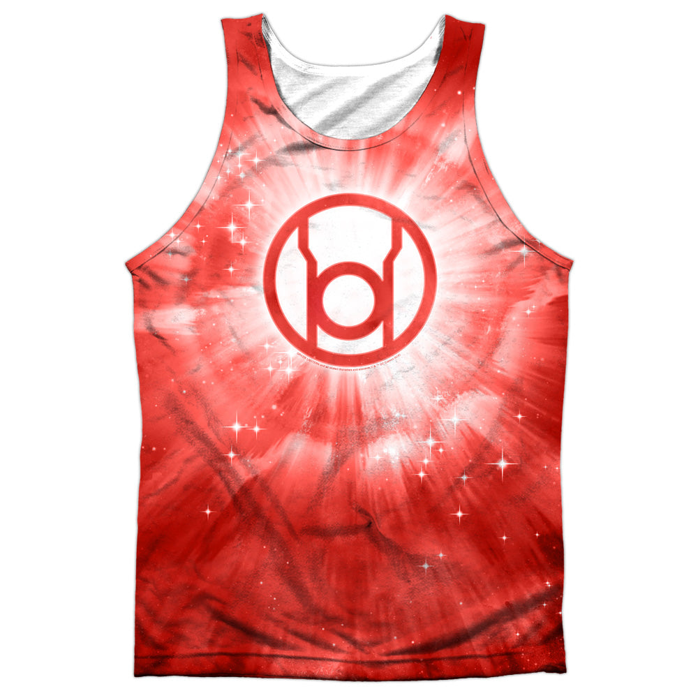 Green Lantern - Red Energy - Adult 100% Poly Tank Top - White