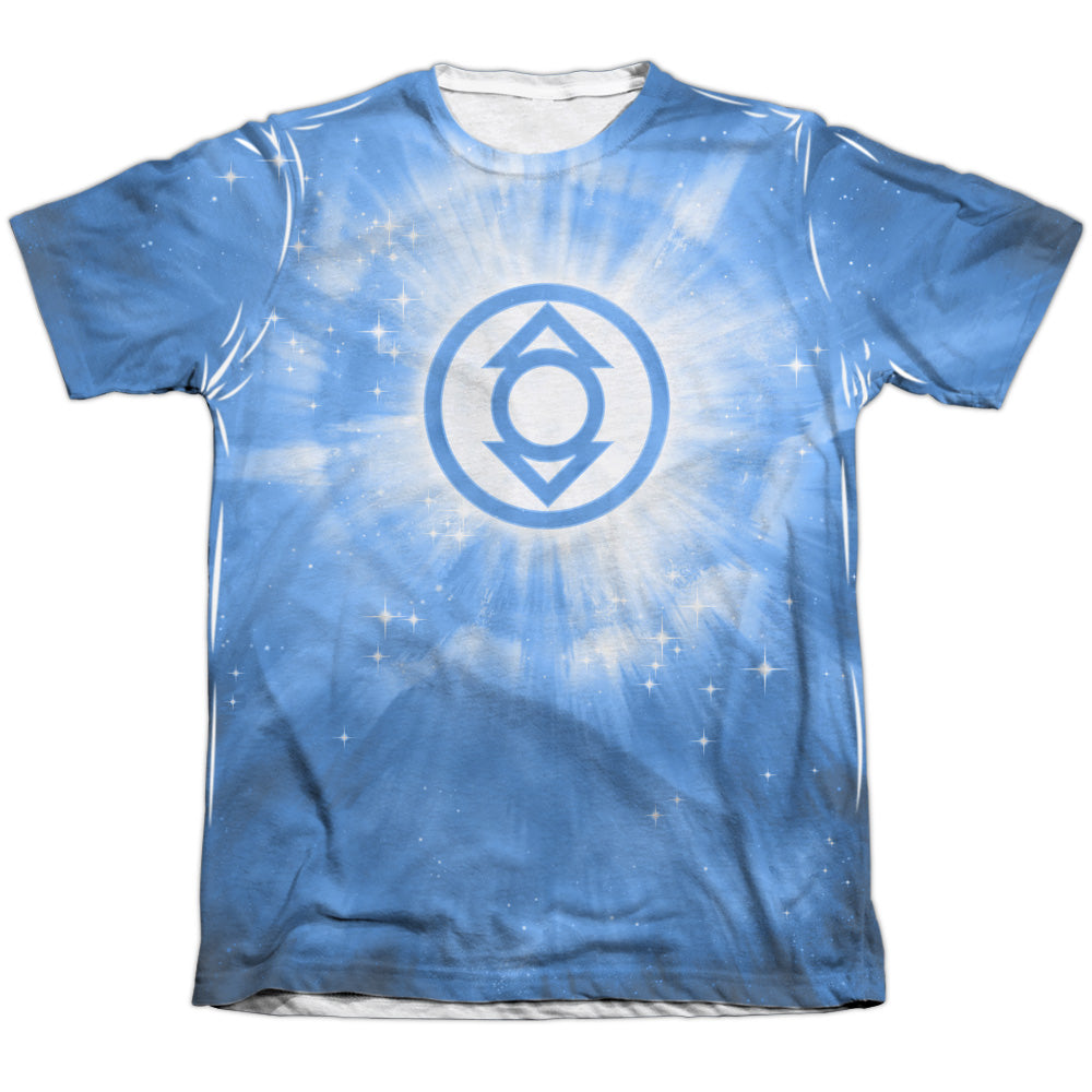 Green Lantern - Indigo Energy - Adult 65/35 Poly/cotton Short Sleeve Tee - White T-shirt