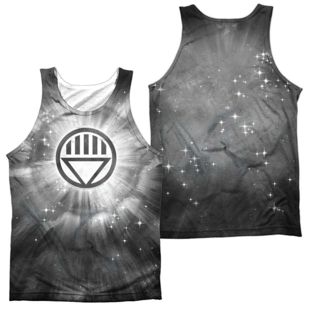 Green Lantern - Black Energy - Adult 100% Poly Tank Top - White