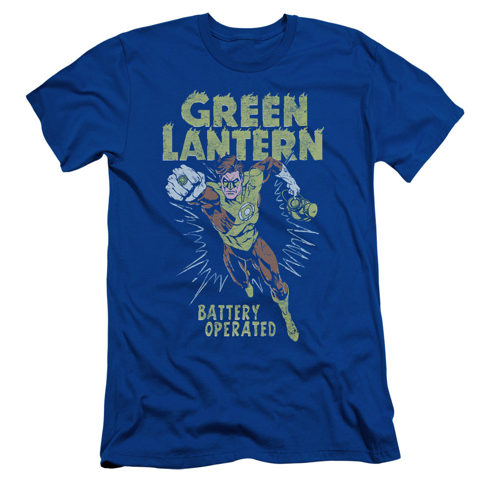 Green Lantern - Fully Charged - Short Sleeve Adult 30/1 - Royal Blue T-shirt