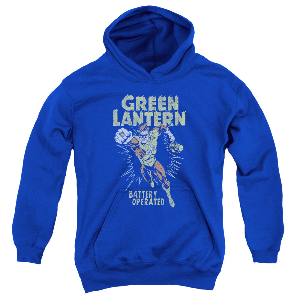 Green Lantern - Fully Charged - Youth Pull-over Hoodie - Royal