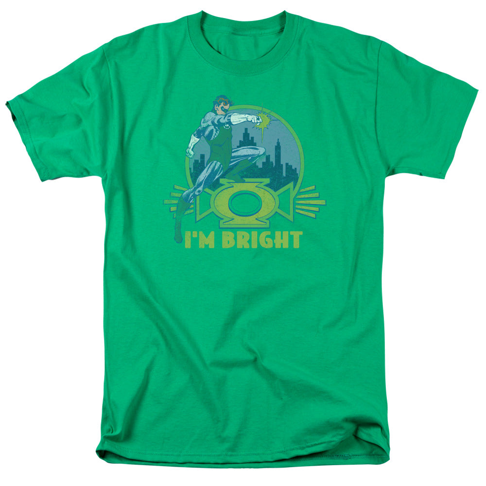 Green Lantern - Im Bright - Short Sleeve Adult 18/1 - Kelly Green T-shirt