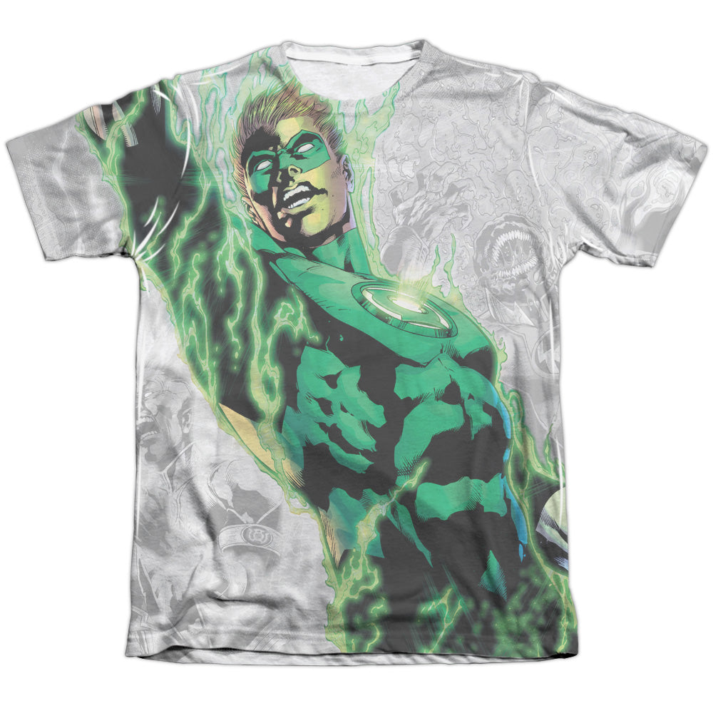 GREEN LANTERN LIGHT EM UP-ADULT POLY/COTTON T-Shirt