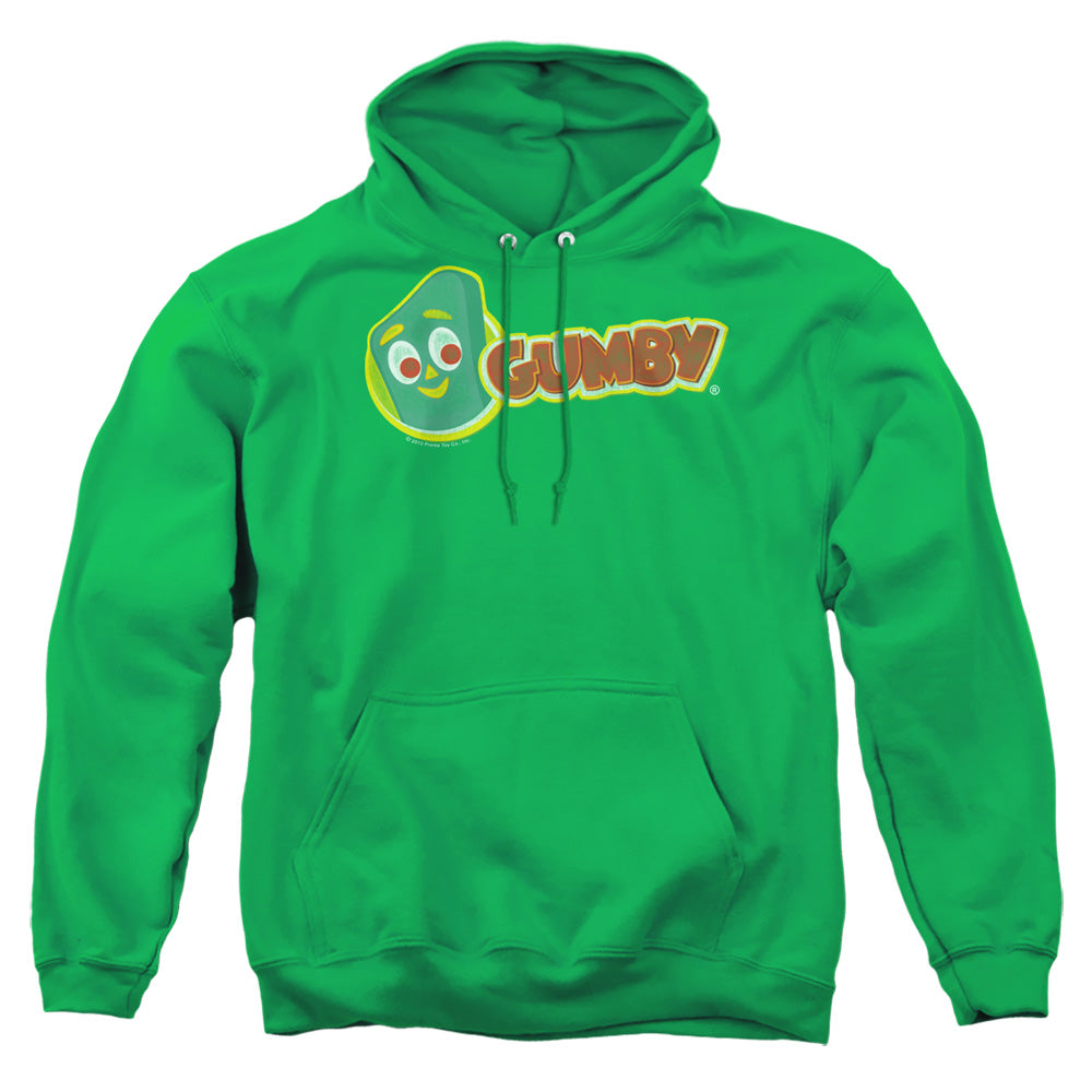 Gumby - Logo - Adult Pull-over Hoodie - Kelly Green