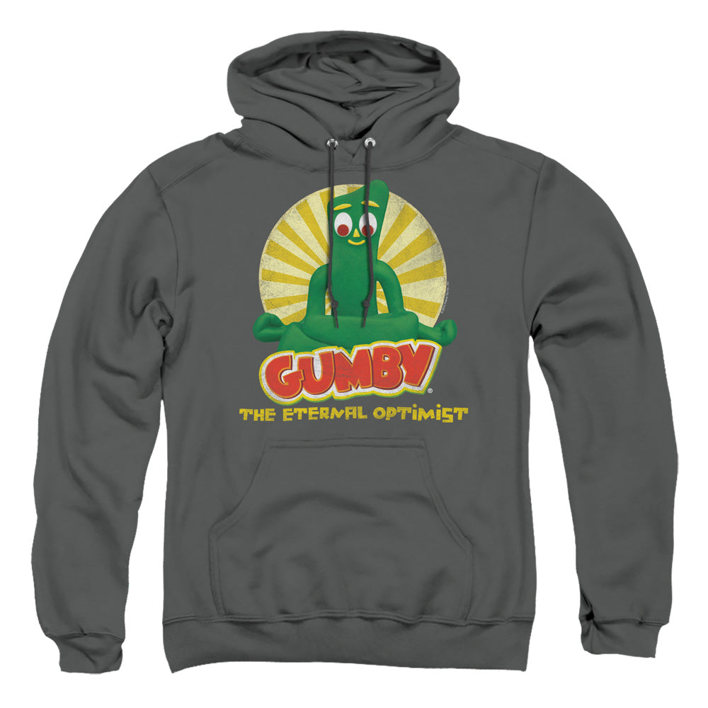 Gumby - Optimist - Adult Pull-over Hoodie - Charcoal