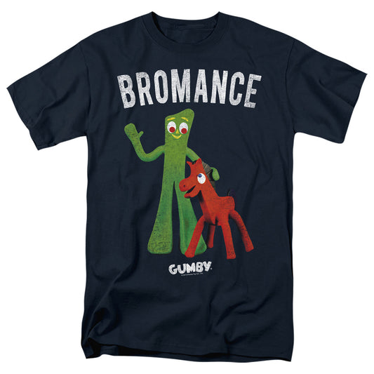 Gumby - Bromance - Short Sleeve Adult 18/1 - Navy T-shirt