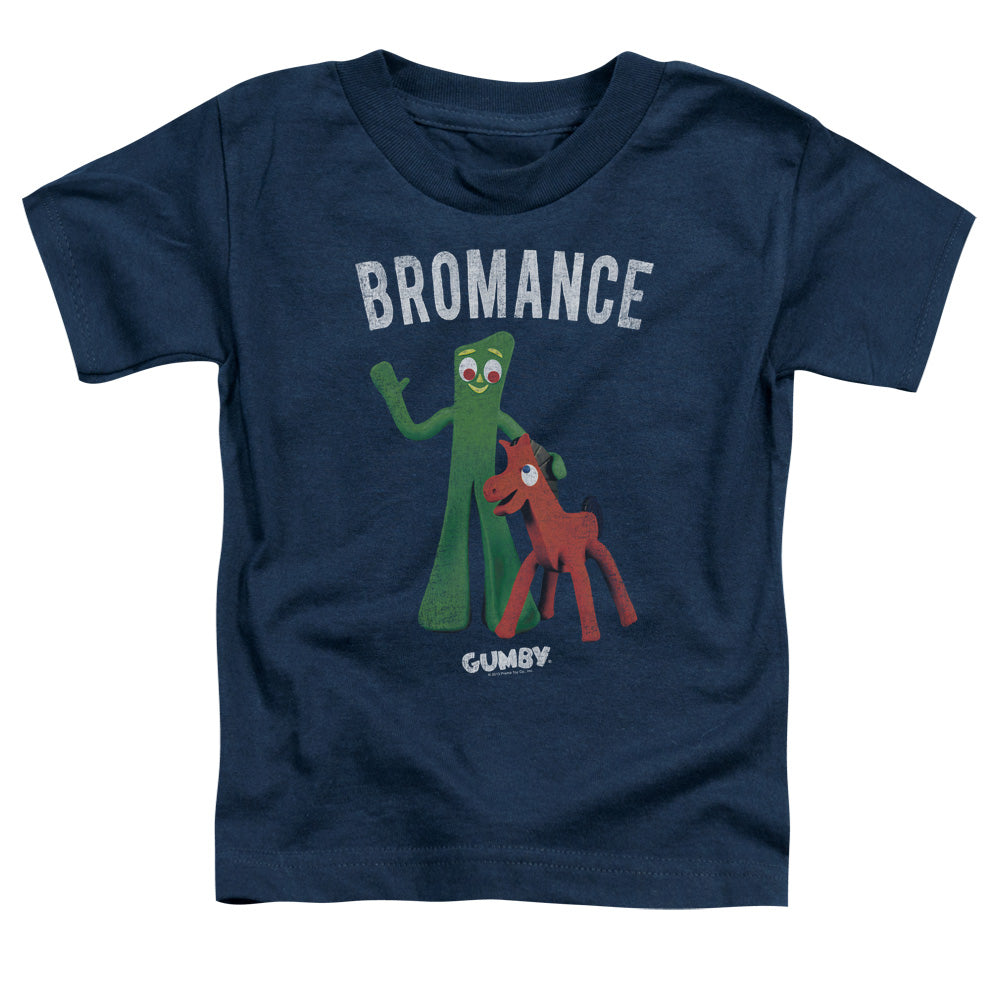 Gumby - Bromance - Short Sleeve Toddler Tee - Navy T-shirt