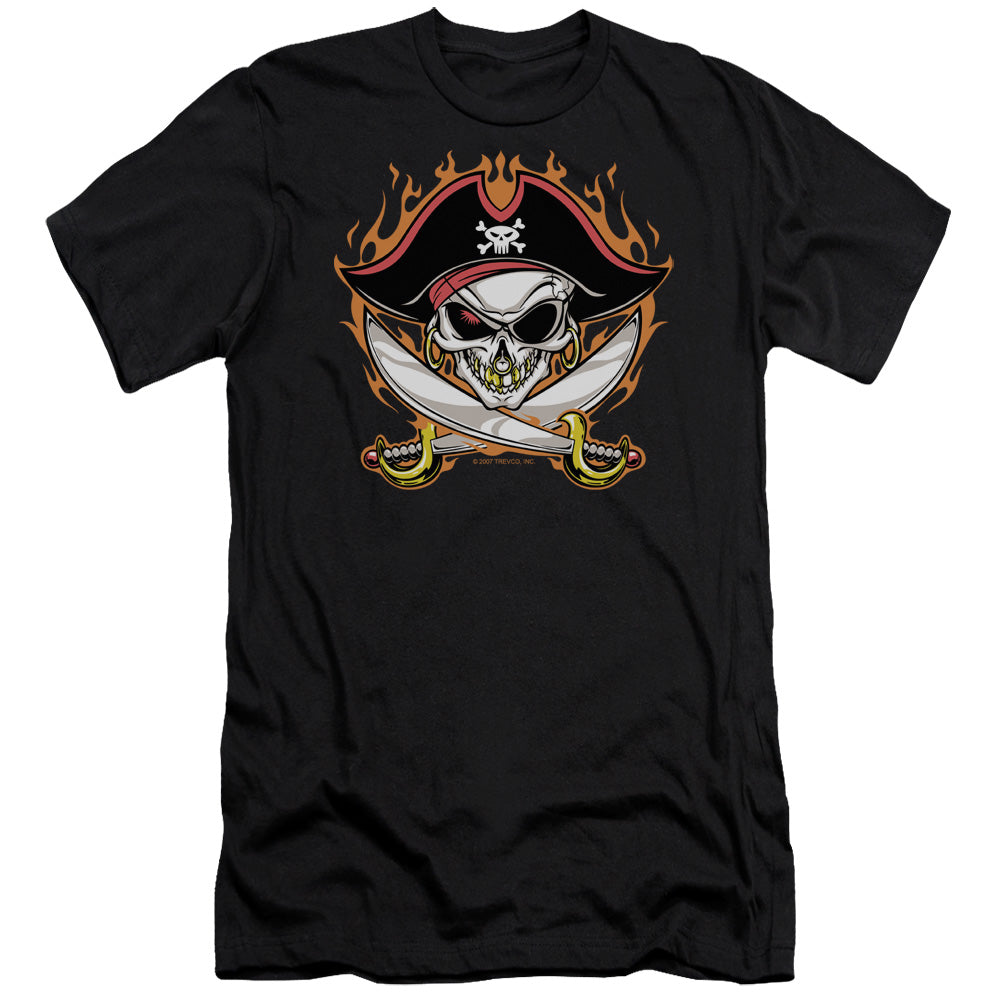 Pirate Skull - Short Sleeve Adult 30 - 1 - Black T-shirt