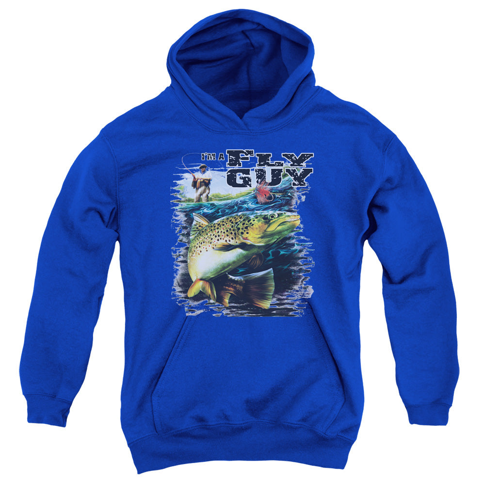 Wildlife - Im A Fly Guy - Youth Pull-over Hoodie - Royal