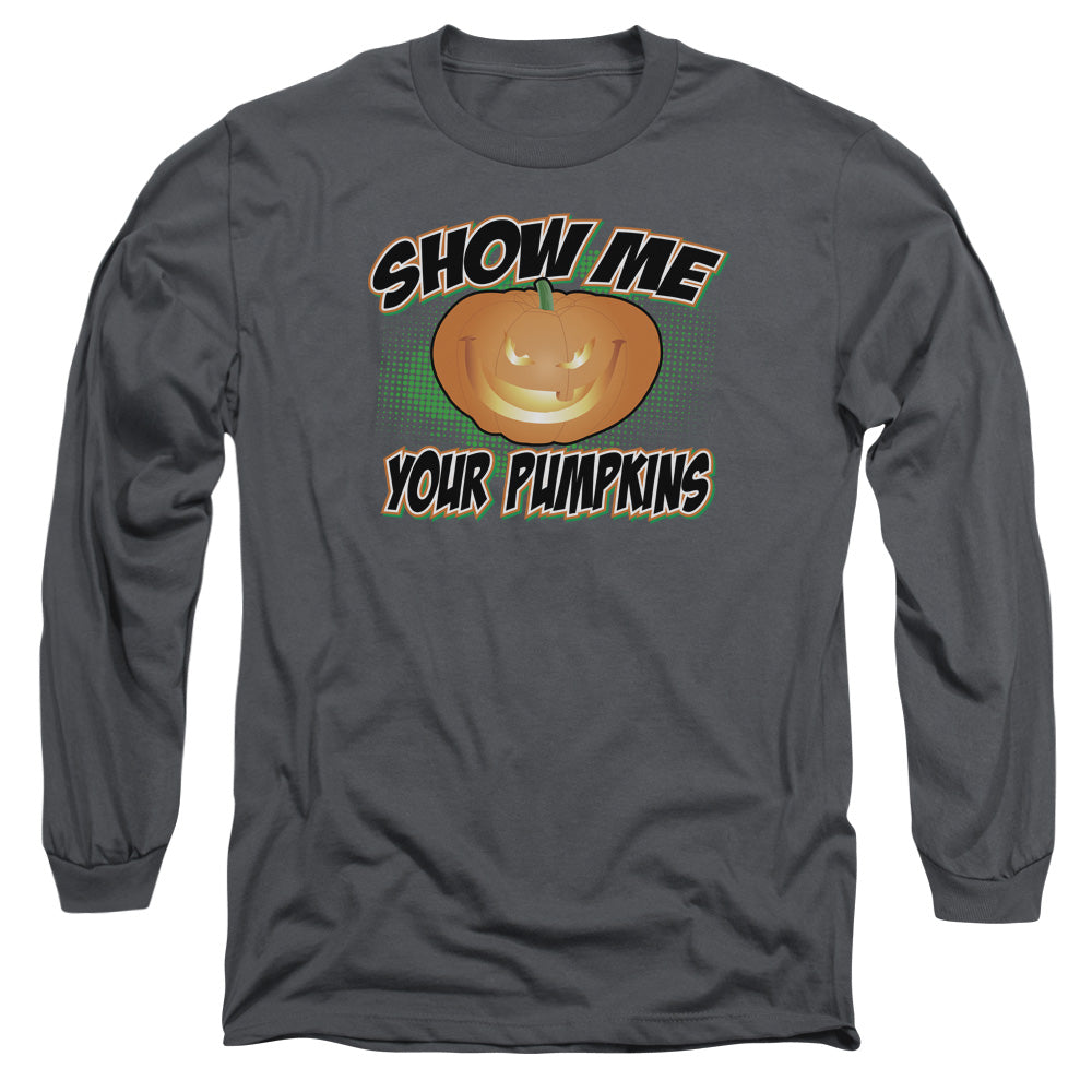 Show Me - Long Sleeve Adult 18 - 1 - Charcoal T-shirt