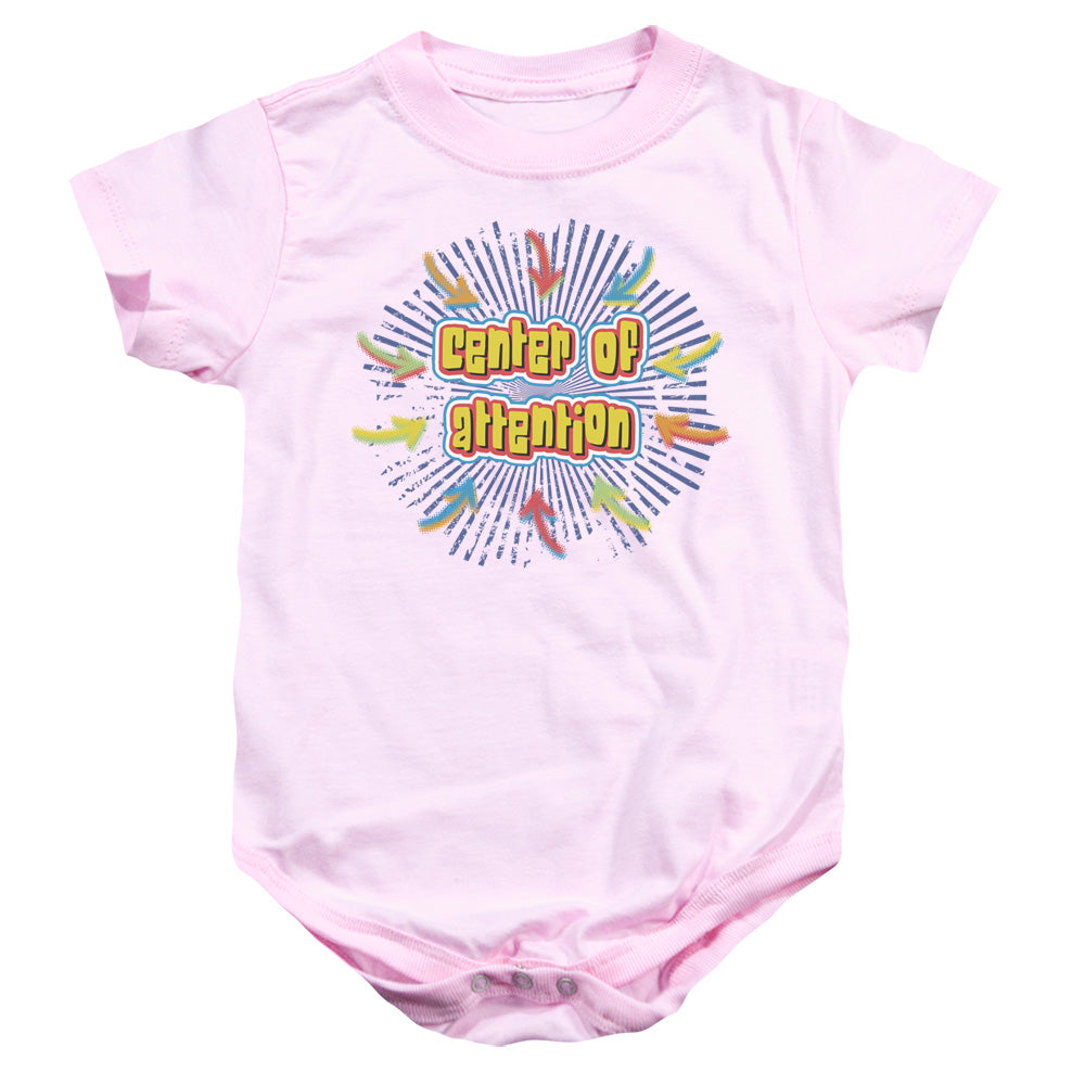 Center Of Attention - Infant Snapsuit - Pink