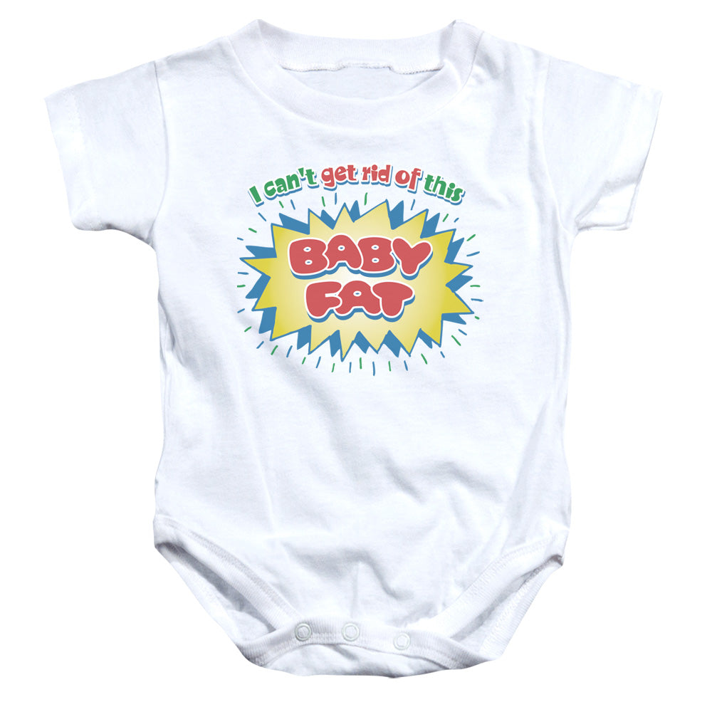 Baby Fat - Infant Snapsuit - White