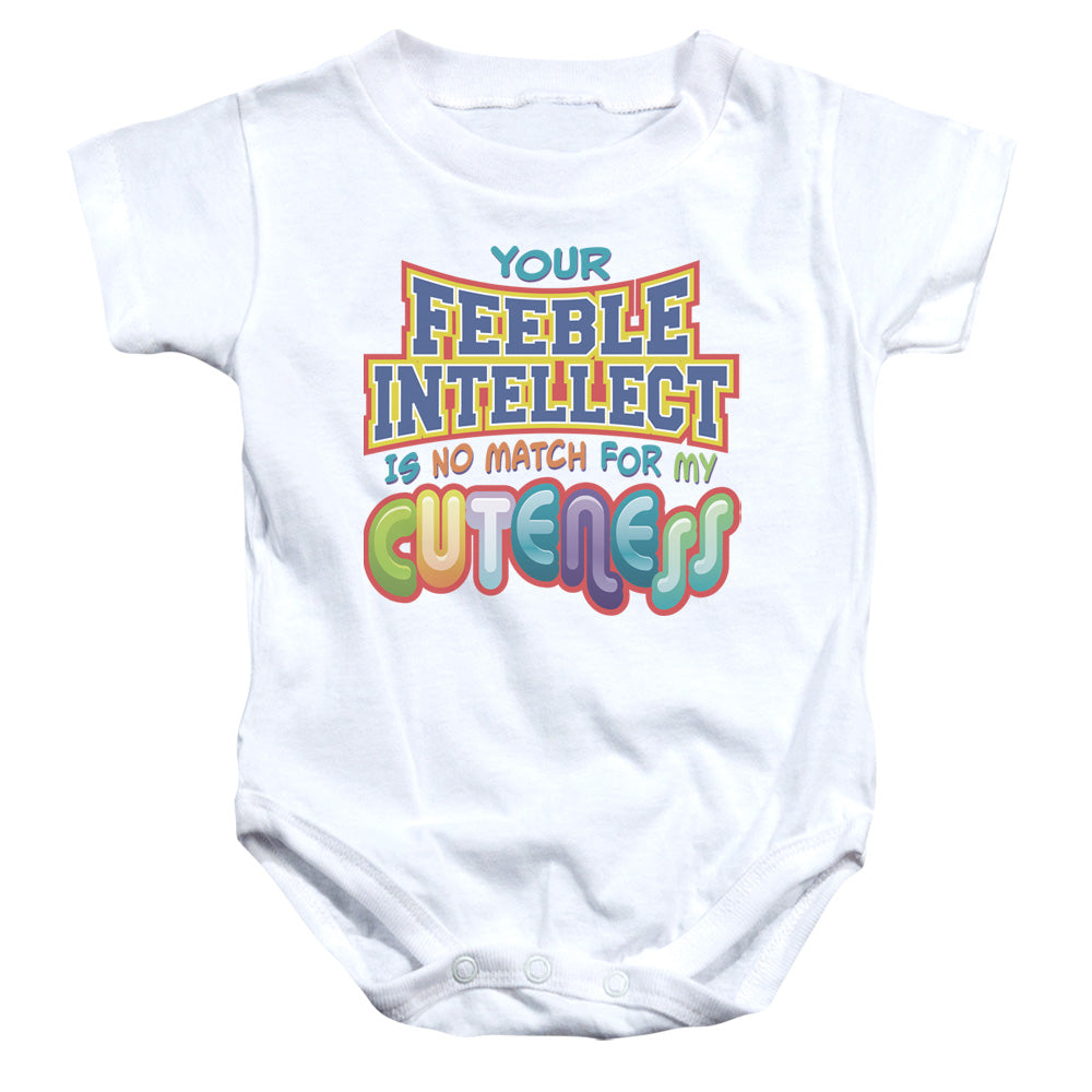 No Match - Infant Snapsuit - White