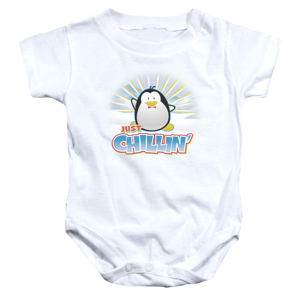 Just Chillin - Infant Snapsuit - White