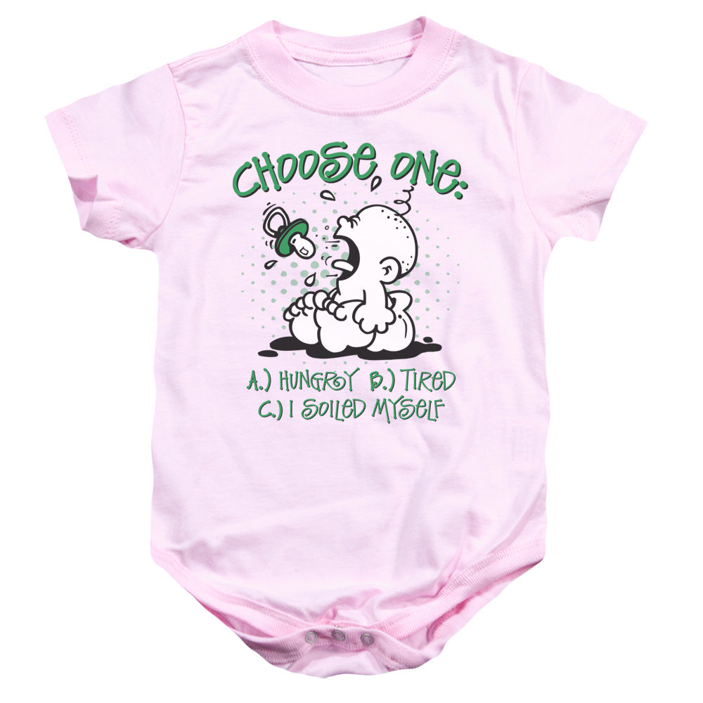 Choose One - Infant Snapsuit - Pink