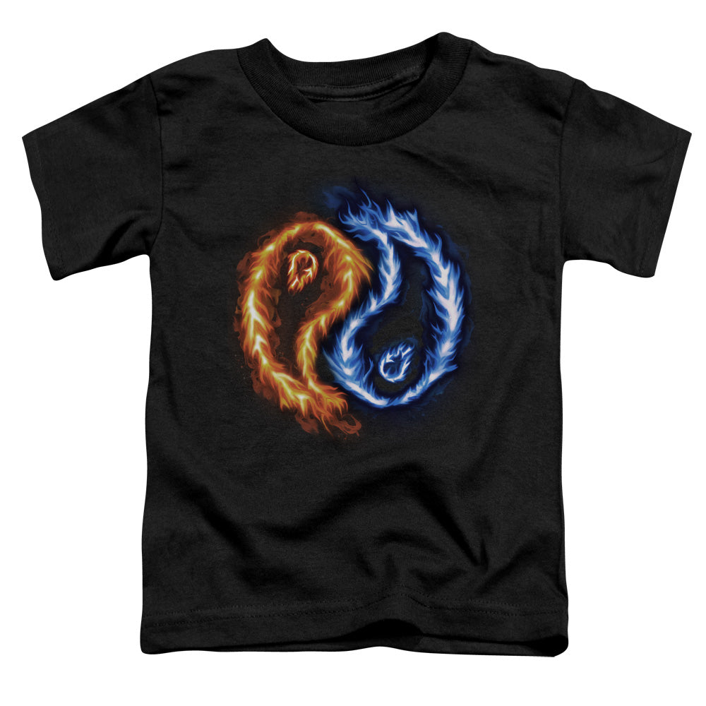 Flame Yang - Short Sleeve Toddler Tee - Black T-shirt