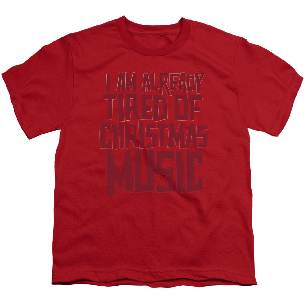 Tired Tunes - Short Sleeve Youth 18 - 1 - Red T-shirt