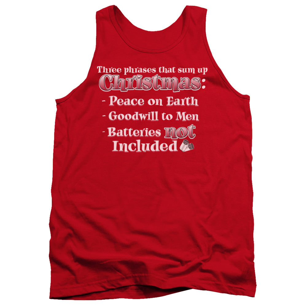 Three Phrases - Adult Tank - Red