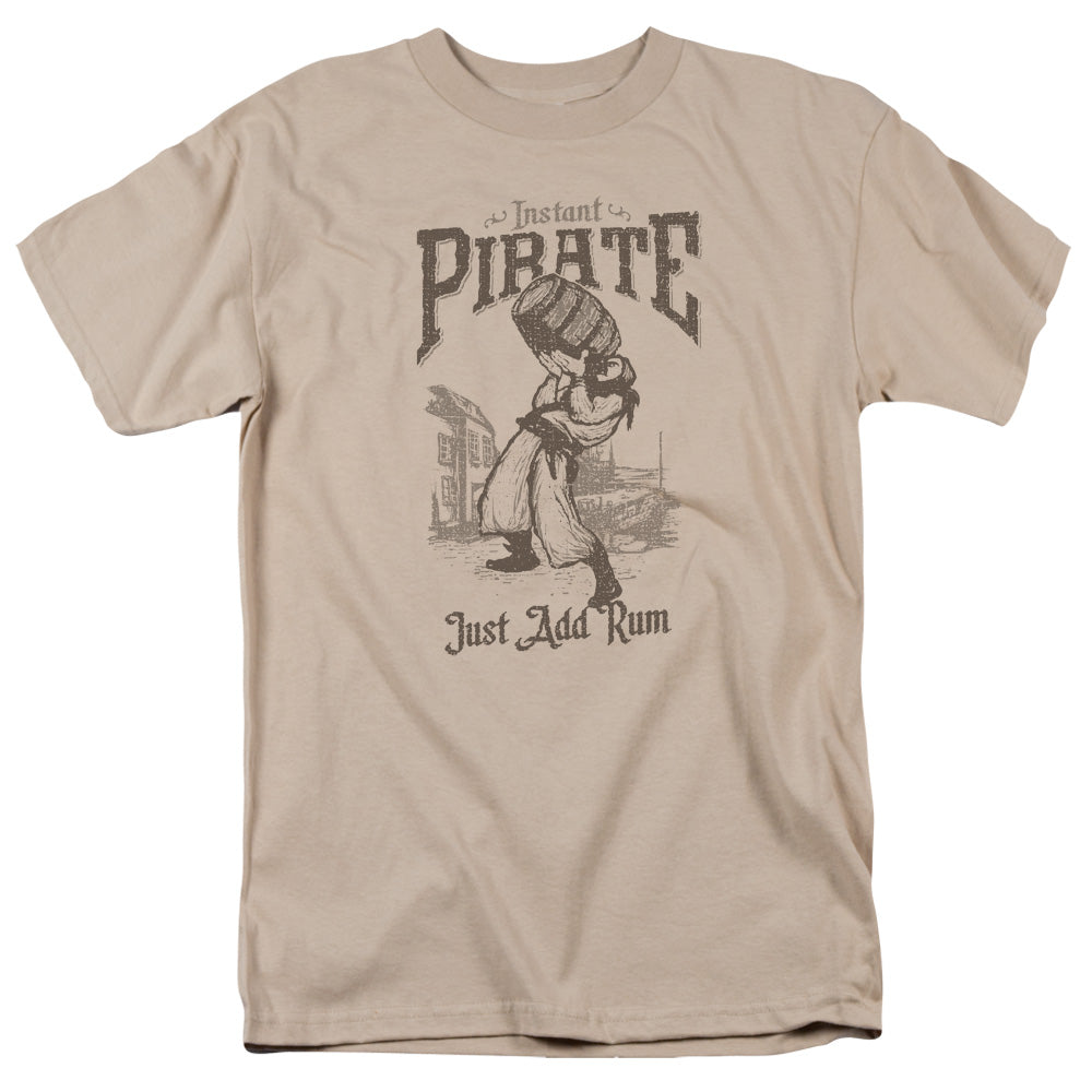 Instant Pirate - Short Sleeve Adult 18 - 1 - Sand T-shirt