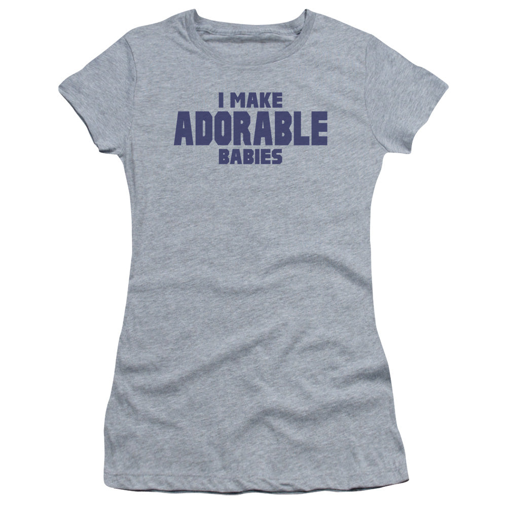 Making Babies - Short Sleeve Junior Sheer - Athletic Heather T-shirt