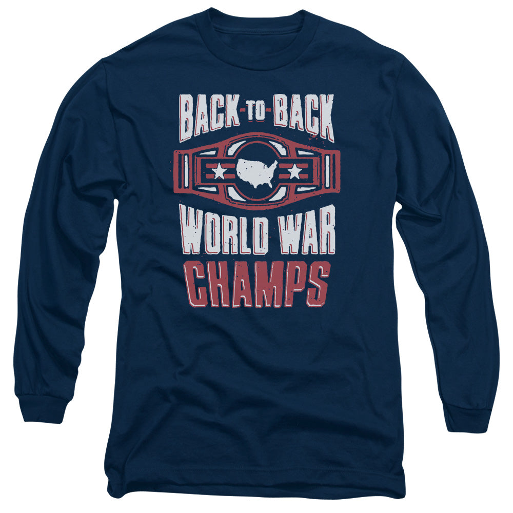 Ww Champs - Long Sleeve Adult 18 - 1 - Navy T-shirt