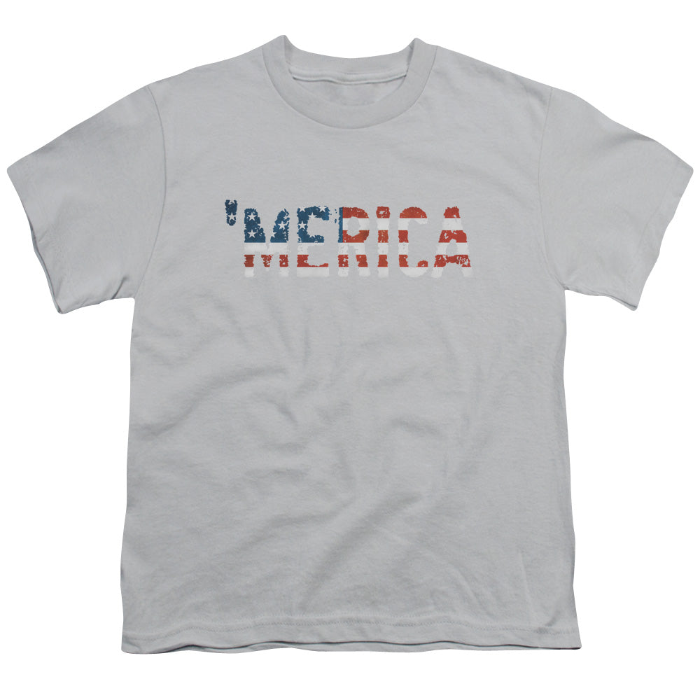 MERICA -   YOUTH 18/1 - SILVER T-Shirt