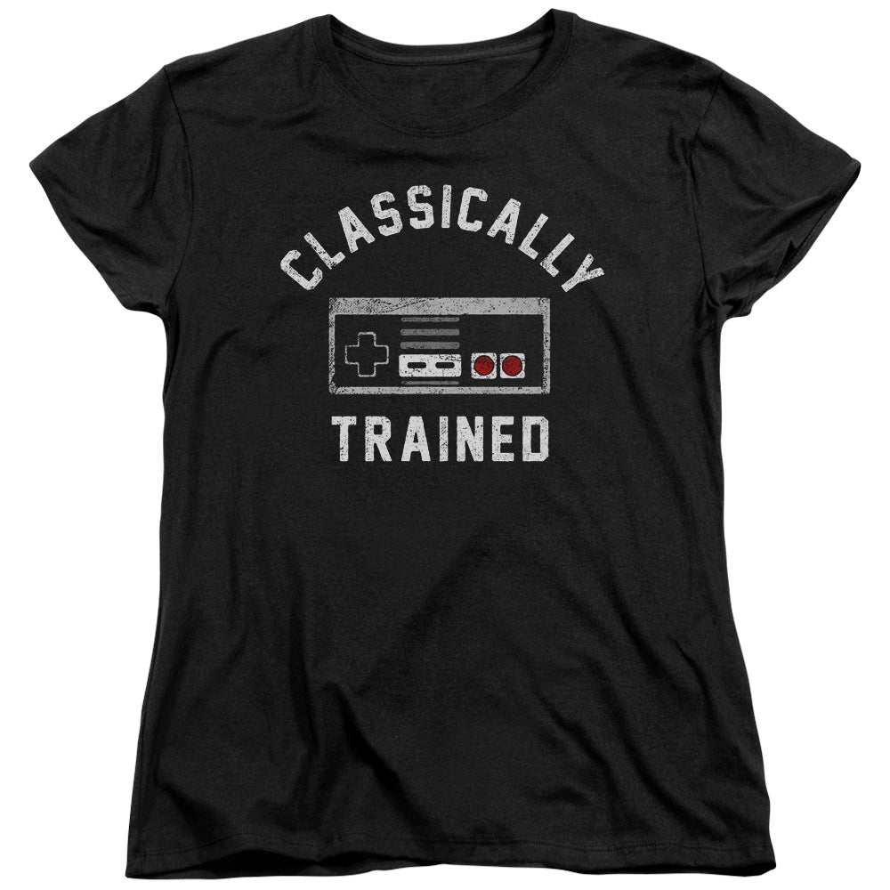 Classically Trained - Short Sleeve Womens Tee - Black T-shirt