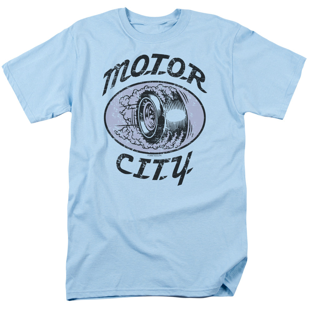 Motor City - Short Sleeve Adult 18 - 1 - Light Blue T-shirt