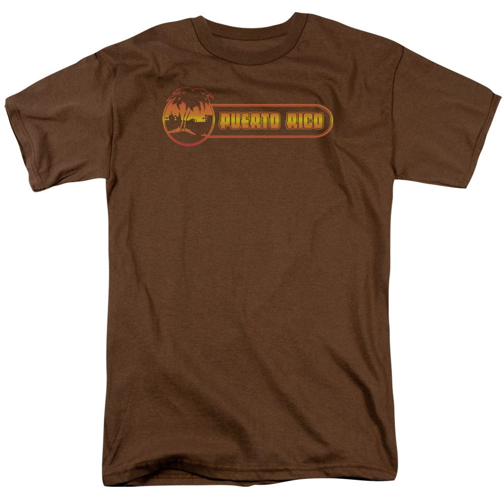 Puerto Rico Palm - Short Sleeve Adult 18 - 1 - Coffee T-shirt