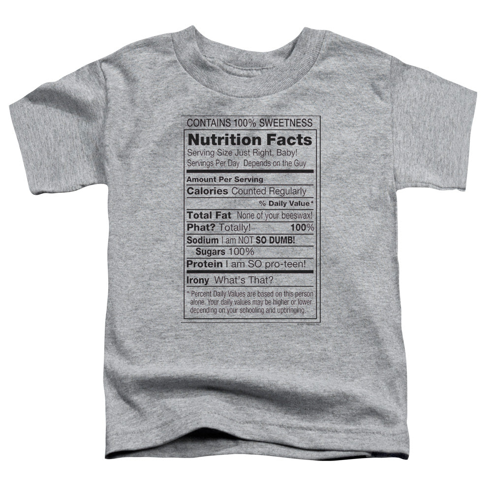 100% Sweetness - Short Sleeve Toddler Tee - Athletic Heather T-shirt