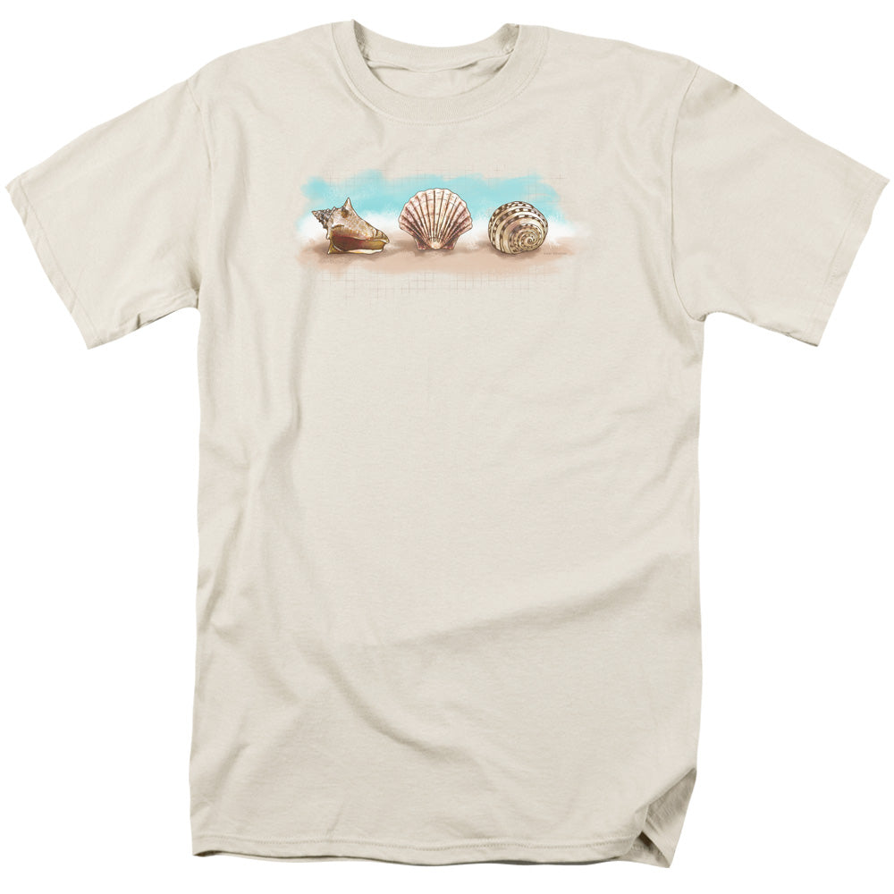 Seashells By The Seashore - Short Sleeve Adult 18 - 1 - Cream T-shirt