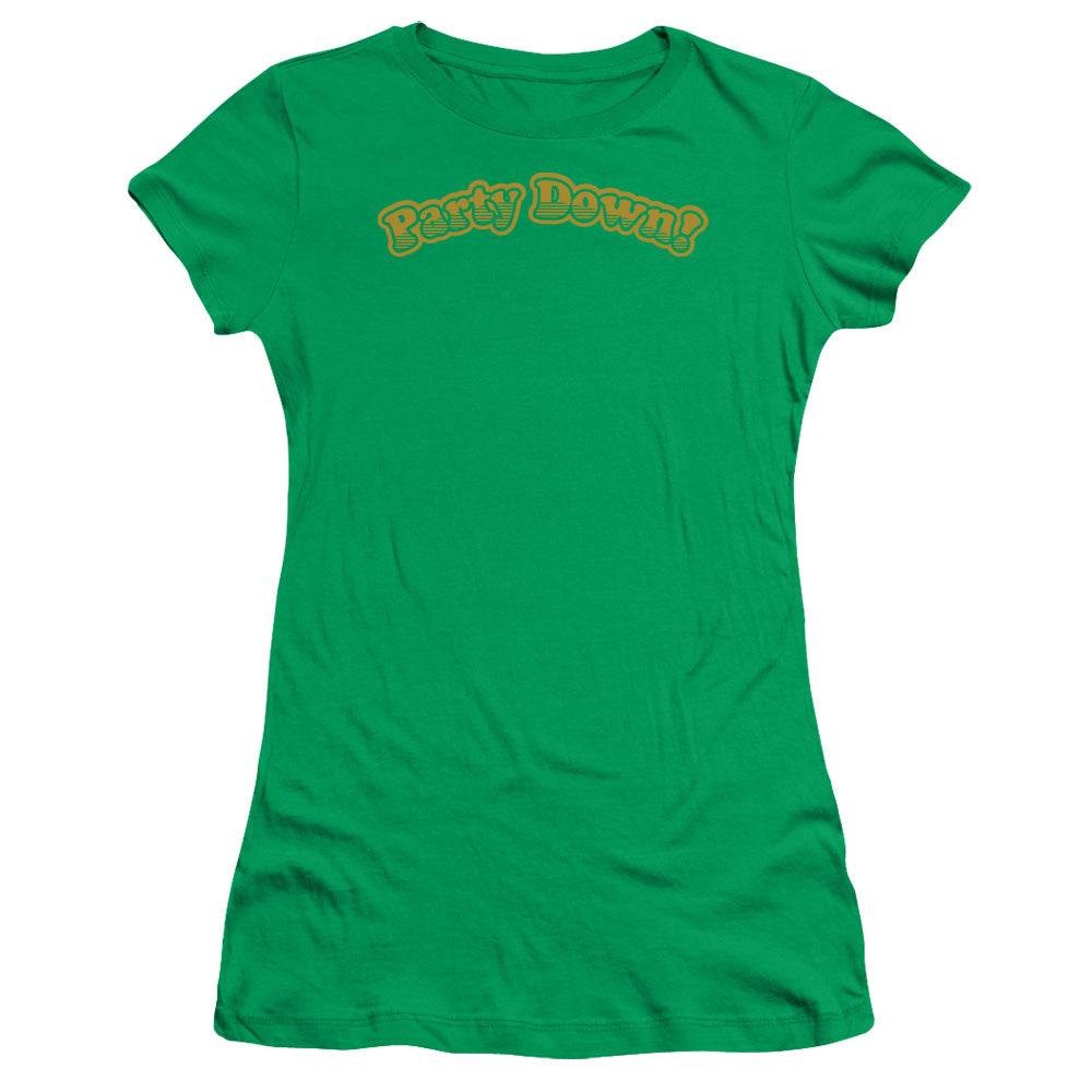 PARTY DOWN -   JUNIOR SHEER - KELLY GREEN T-Shirt