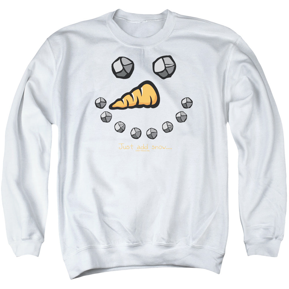 Just Add Snow - Adult Crewneck Sweatshirt - White