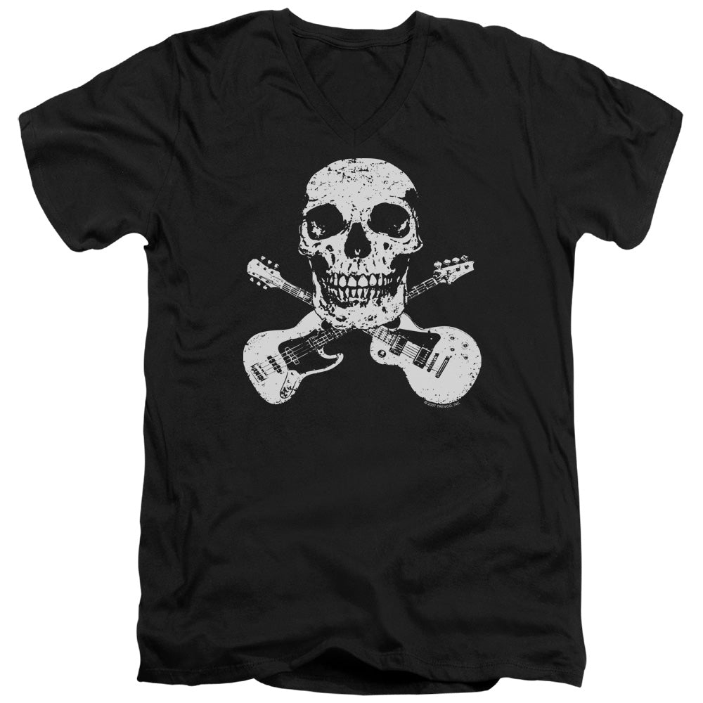 Metal Head - Short Sleeve Adult V-neck - Black T-shirt