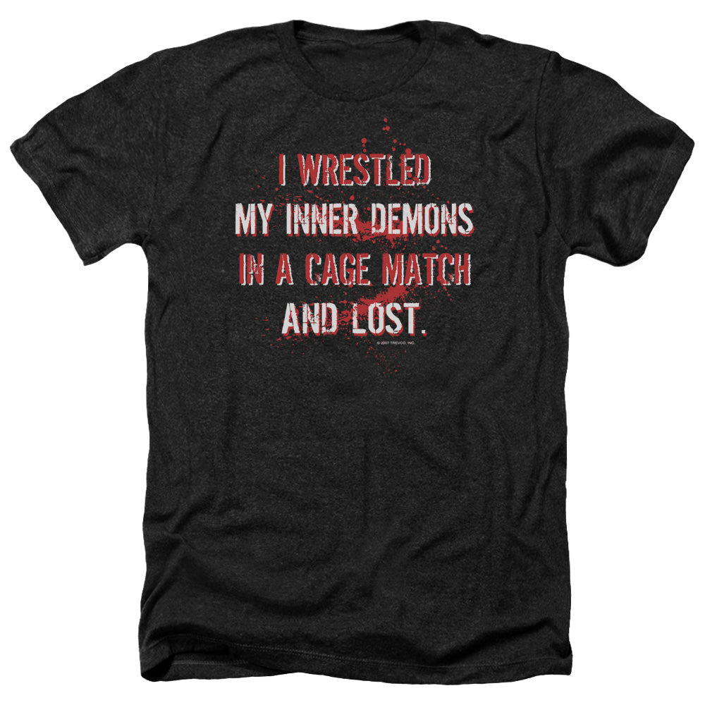 Wrestling Inner Demons - Adult Heather-black