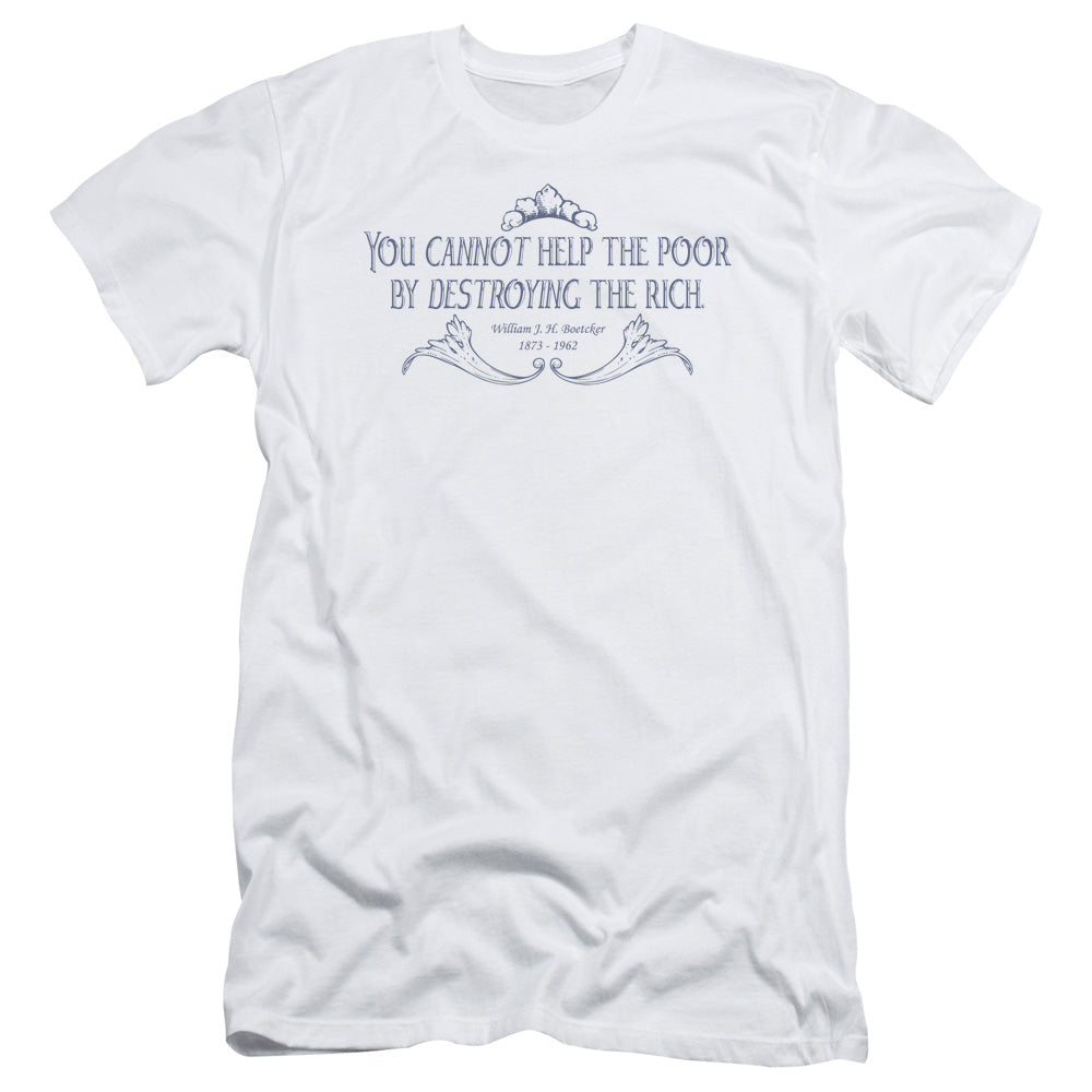 Cannot Help The Poor-hbo Short Sleeve Adult 30 - 1 - White T-shirt