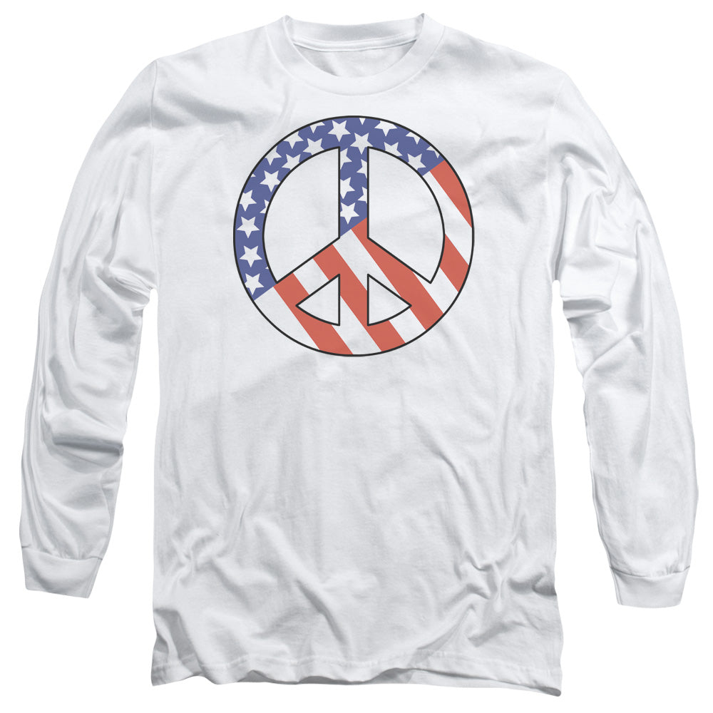 Patriot Peace - Long Sleeve Adult 18 - 1 - White T-shirt