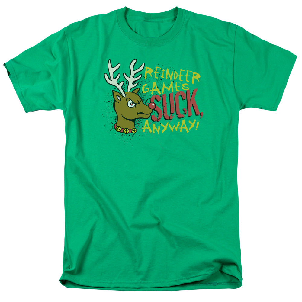 Reindeer Games - Short Sleeve Adult 18 - 1 - Kelly Green T-shirt