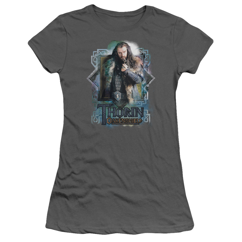 The Hobbit - Thorin Oakenshield - Short Sleeve Junior Sheer - Charcoal T-shirt