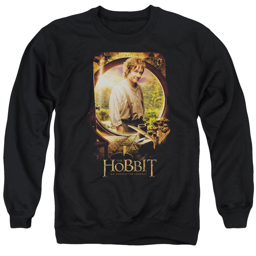 The Hobbit - Bilbo Poster - Adult Crewneck Sweatshirt - Black