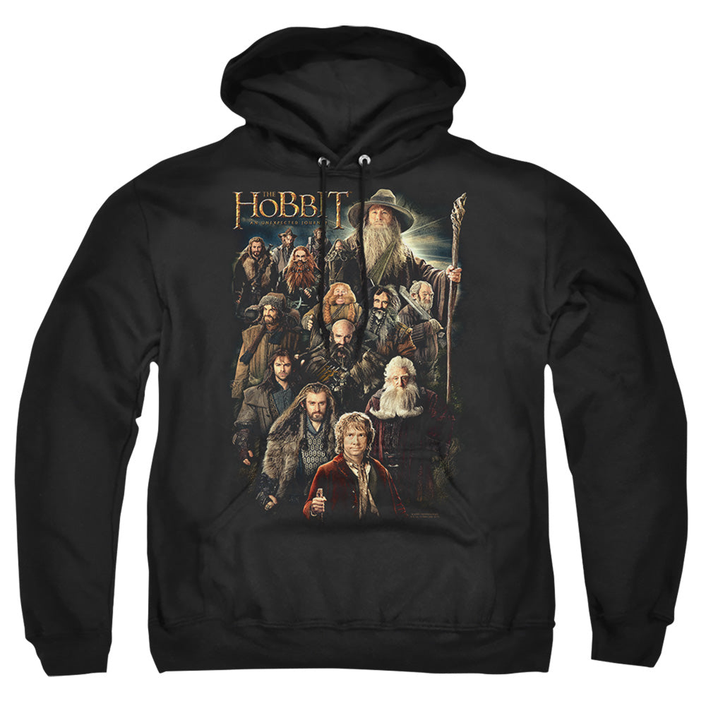 The Hobbit - Somber Company - Adult Pull-over Hoodie - Black