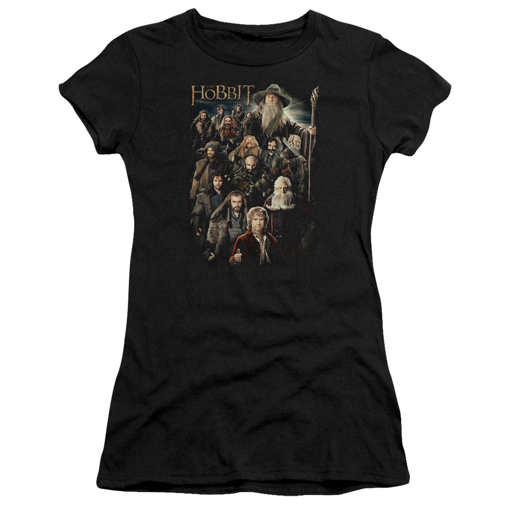 The Hobbit - Somber Company - Short Sleeve Junior Sheer - Black T-shirt