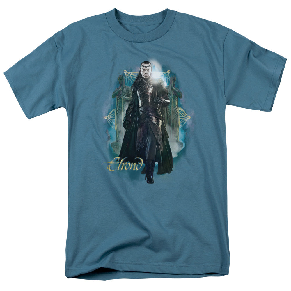 The Hobbit - Elrond - Short Sleeve Adult 18/1 - Slate T-shirt