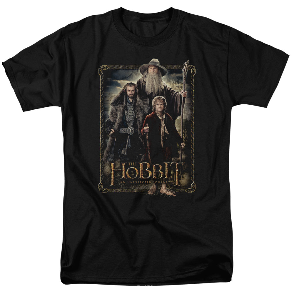 The Hobbit - The Three - Short Sleeve Adult 18/1 - Black T-shirt