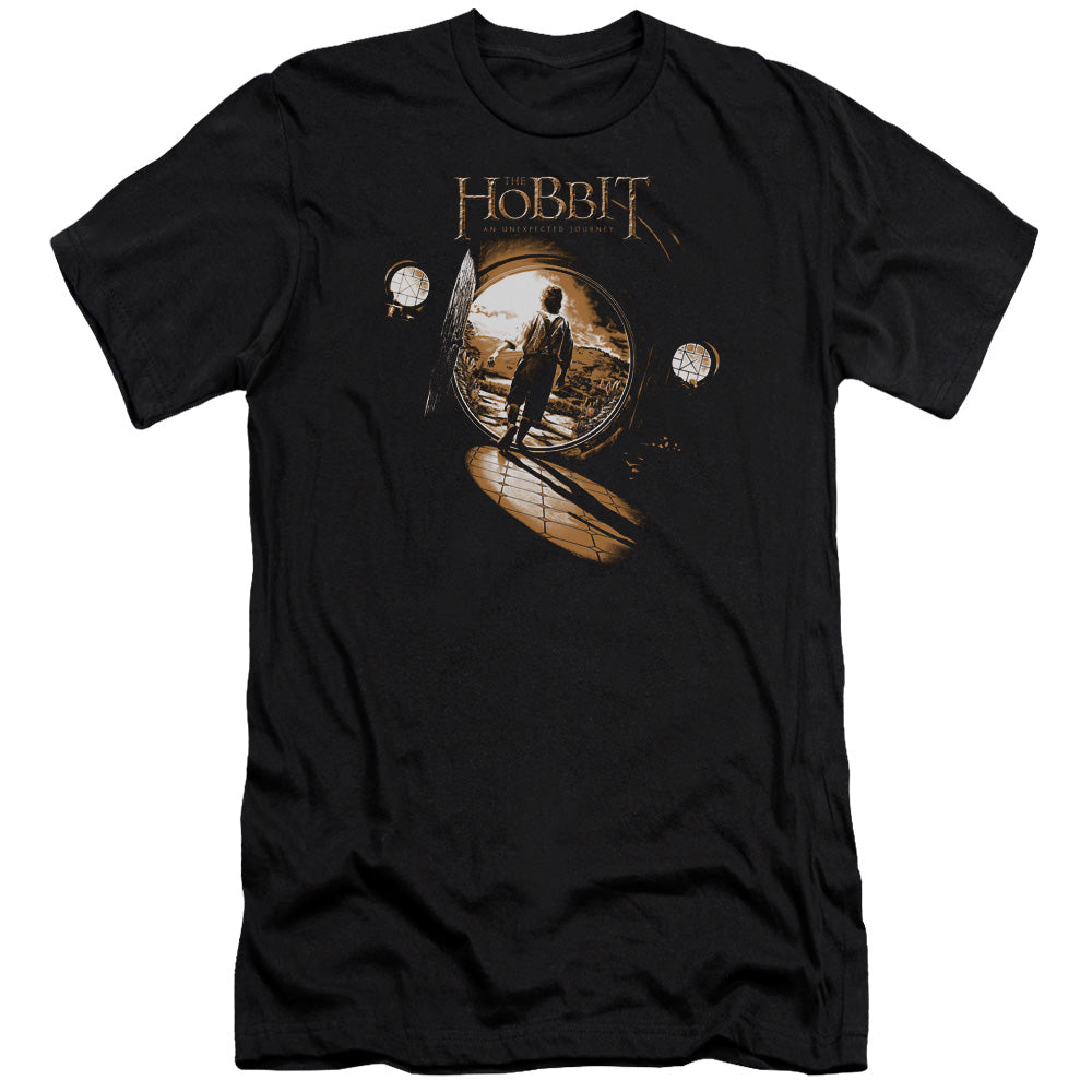 The Hobbit - Hobbit Hole-premuim Canvas Adult Slim Fit 30/1 - Black