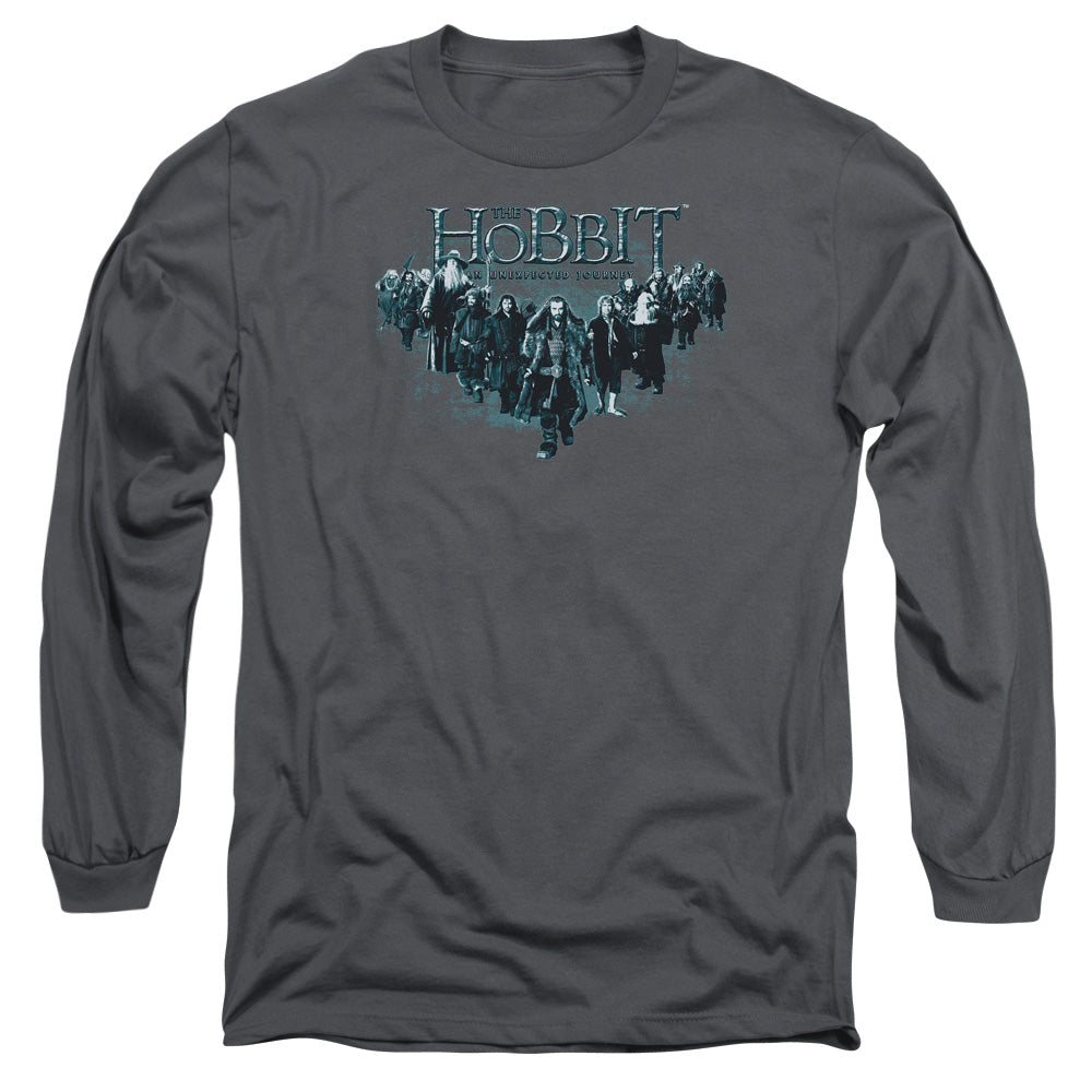 The Hobbit - Thorin And Company - Long Sleeve Adult 18/1 - Charcoal T-shirt