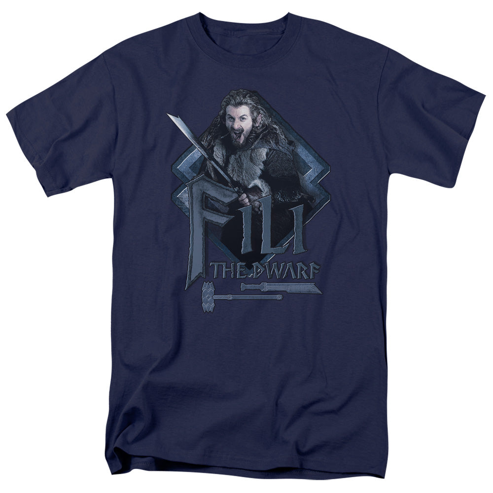 The Hobbit - Fili - Short Sleeve Adult 18/1 - Navy T-shirt