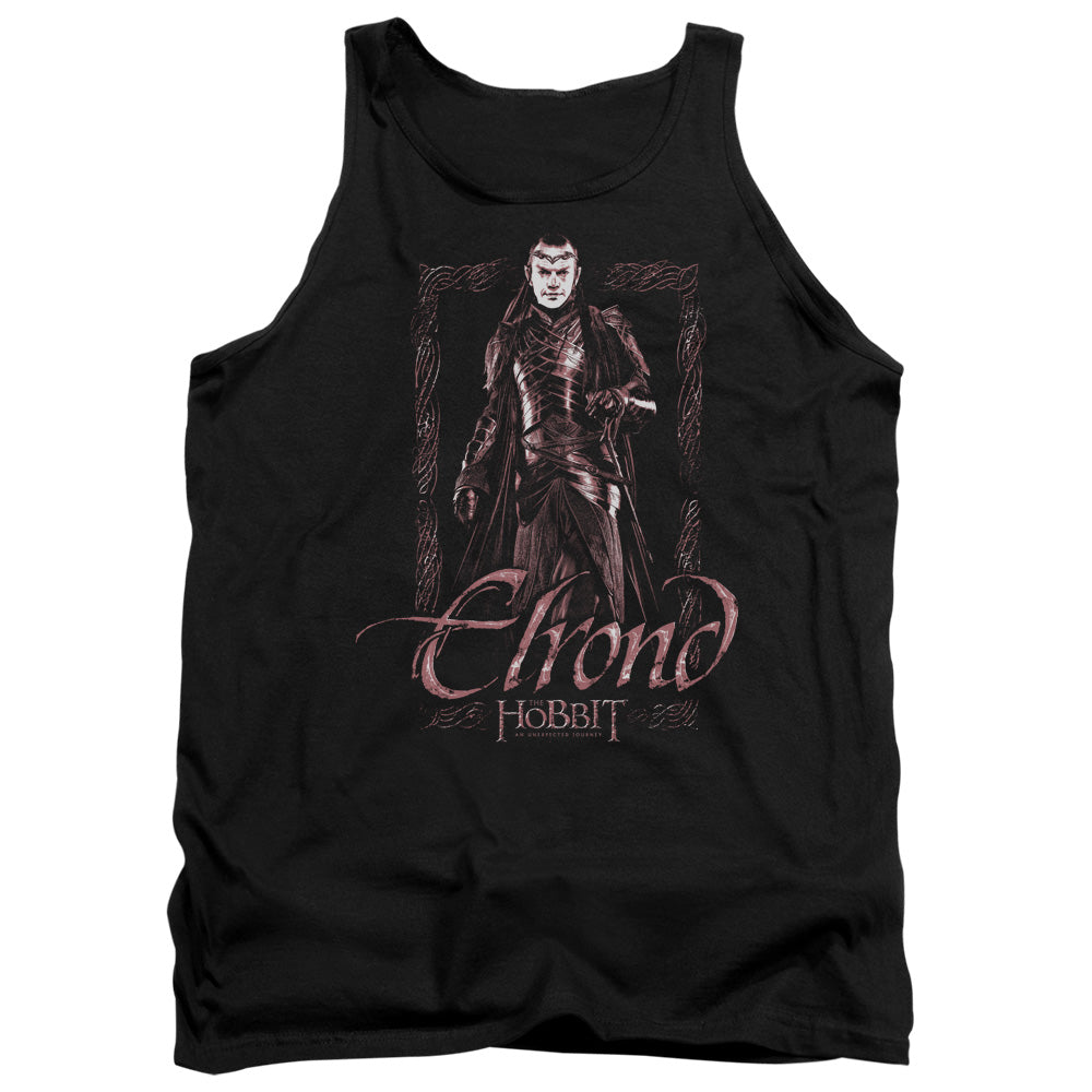 The Hobbit Elrond Stare - Adult Tank - Black