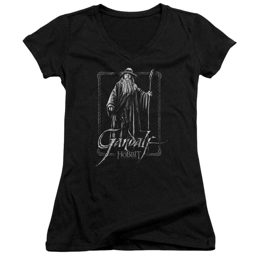 The Hobbit - Gandalf Stare - Junior V-neck - Black