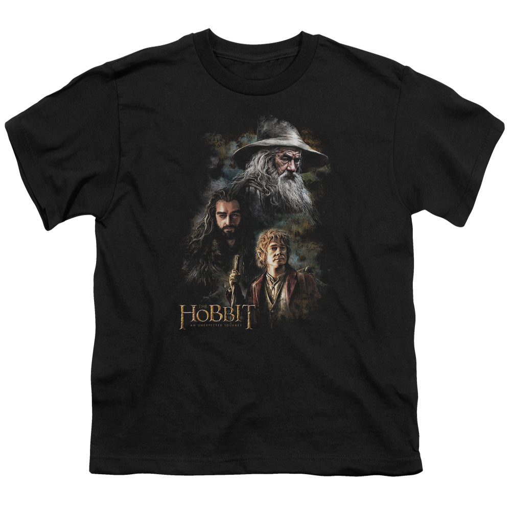 The Hobbit - Painting - Short Sleeve Youth 18/1 - Black T-shirt